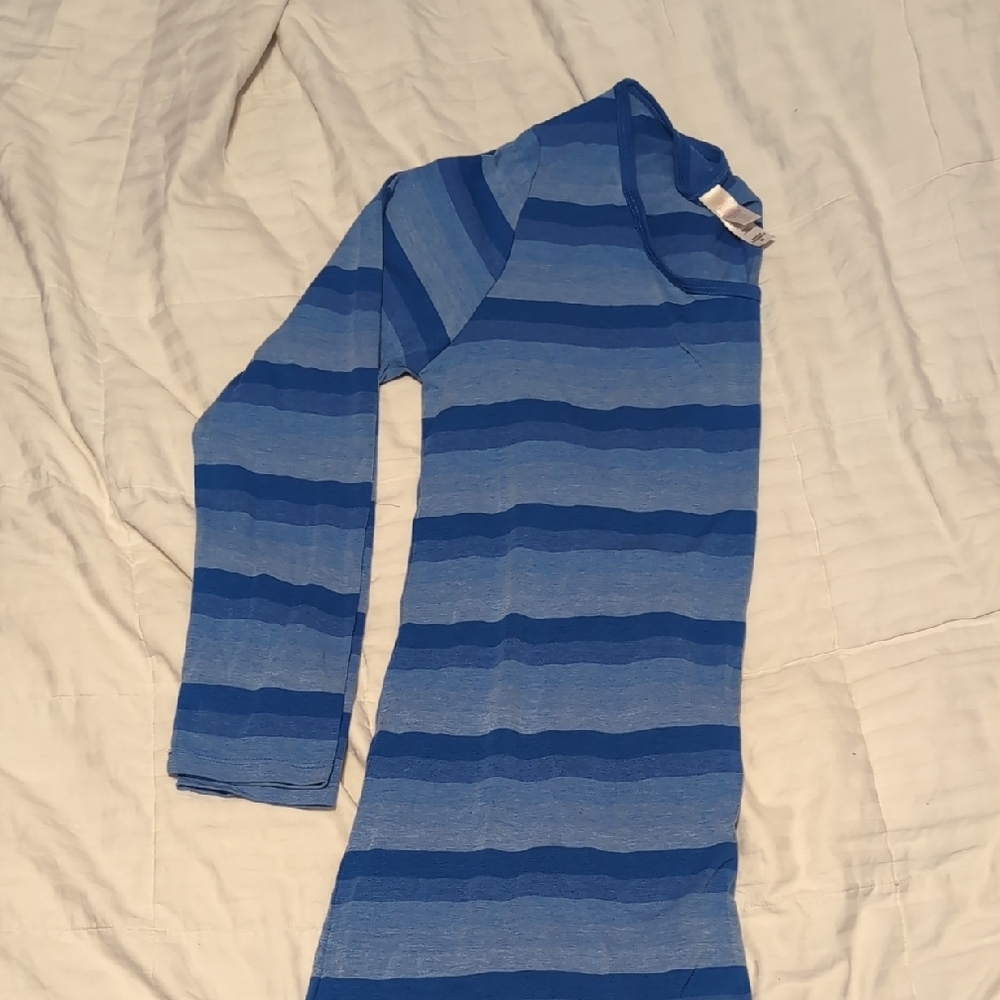 Blue Striped Kids Shirt